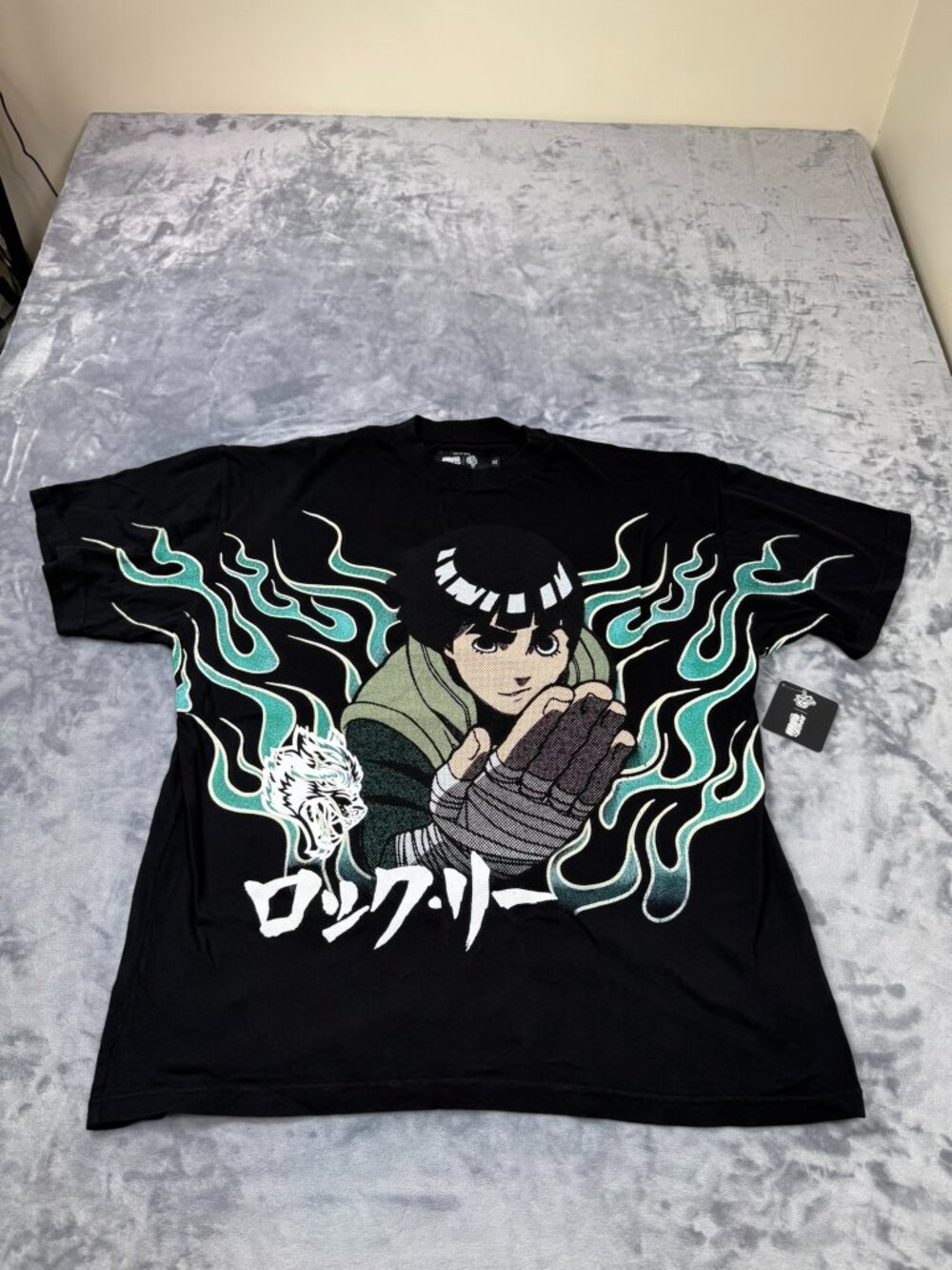 Darc Sport Rock Lee Naruto Shippuden Shirt Size L NWT